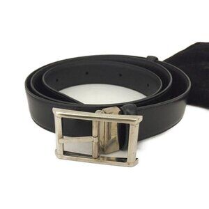 Dunhill Black Leather 105cm Men's Belt/3P0402